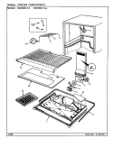 FREEZER COMPARTMENT Diagram and Parts List for RB19KW-1AL CG54A Admiral Refrigerator