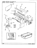 OPTIONAL ICE MAKER KIT Diagram and Parts List for CNS22V8A BR17B Admiral Refrigerator