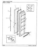 FREEZER DOOR Diagram and Parts List for GNS20M82 CP08A Admiral Refrigerator