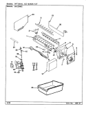 OPTIONAL ICE MAKER KIT Diagram and Parts List for GNS20M82 CP08A Admiral Refrigerator