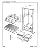SHELVES & ACCESSORIES Diagram and Parts List for GNT15M82 CF03A Admiral Refrigerator
