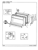 FREEZER DOOR Diagram and Parts List for GNT15M82 CF03A Admiral Refrigerator