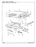 CHEST OF DRAWERS Diagram and Parts List for RB23KA4AWT CL82A Admiral Refrigerator