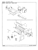 ICE MAKER & BIN Diagram and Parts List for RB23KA4AWT CL82A Admiral Refrigerator
