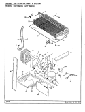 UNIT COMPARTMENT & SYSTEM Diagram and Parts List for GNT15M4XH CF09A Admiral Refrigerator