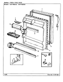 FRESH FOOD DOOR Diagram and Parts List for GNT15M4XA CF08A Admiral Refrigerator
