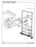 FRESH FOOD COMPARTMENT Diagram and Parts List for GNT17M4XA CF22A Admiral Refrigerator