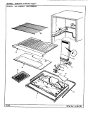 FREEZER COMPARTMENT Diagram and Parts List for GNT17M4XA CF22A Admiral Refrigerator