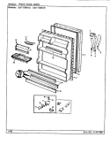 FRESH FOOD DOOR Diagram and Parts List for GNT17M4XA CF22A Admiral Refrigerator