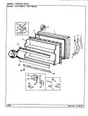 FREEZER DOOR Diagram and Parts List for GNT17M4XA CF22A Admiral Refrigerator