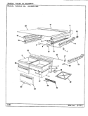 CHEST OF DRAWERS Diagram and Parts List for RB18KN-4AL BG44C Admiral Refrigerator