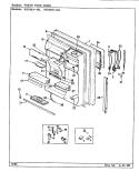 FRESH FOOD DOOR Diagram and Parts List for RB18KN-4AL BG44C Admiral Refrigerator