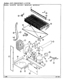 UNIT COMPARTMENT & SYSTEM Diagram and Parts List for RB151PFW DG11A Magic Chef Refrigerator