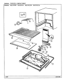 FREEZER COMPARTMENT Diagram and Parts List for RB151PFW DG11A Magic Chef Refrigerator