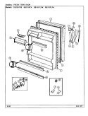 FRESH FOOD DOOR Diagram and Parts List for RB151PLFA DG14A Magic Chef Refrigerator