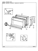 FREEZER DOOR Diagram and Parts List for RB151PLFA DG14A Magic Chef Refrigerator