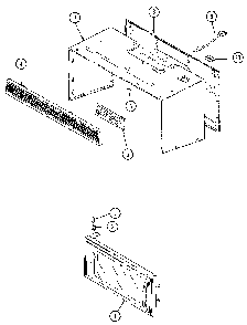 Door And Body Diagram and Parts List for M436  Jenn-Air Microwave