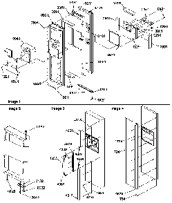 Freezer Door Diagram and Parts List for SRD27TPSE-P1190313WE  Amana Refrigerator