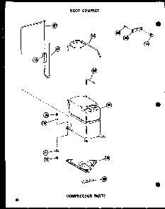 Compressor Parts Diagram and Parts List for 10-2NM P54974-2R Amana Air Conditioner