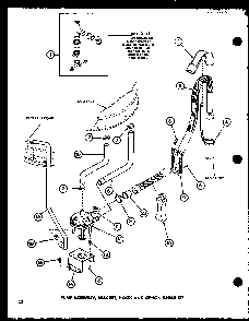 Section 3 Diagram and Parts List for LW2602 P7804710W W Amana Washer
