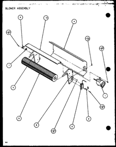 Blower Assembly 3 Diagram and Parts List for PTC12300ER P9812515R Amana Air Conditioner