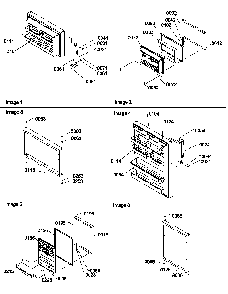 Door Assemblies And Handles Diagram and Parts List for TZI22V2L-P1319101WL  Amana Refrigerator