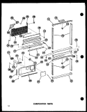 Part Location Diagram of C3633306 Whirlpool CENTER MULLION-C