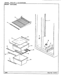 SHELVES & ACCESSORIES Diagram and Parts List for GDNS20M92 CP10A Admiral Refrigerator