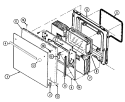 Part Location Diagram of 7902P402-60 Whirlpool NLAGLASS, DOOR WHT
