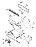 INTERNAL CONTROLS Diagram and Parts List for A9495XRB  Admiral Microwave Oven Combo