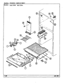 FREEZER COMPARTMENT Diagram and Parts List for RBE170PW DD31A Maytag Refrigerator