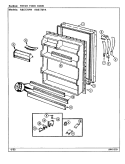 FRESH FOOD DOOR Diagram and Parts List for RBE170PA DD32A Amana Refrigerator