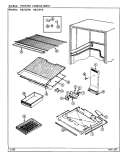 FREEZER COMPARTMENT Diagram and Parts List for RB212PW DD75A Magic Chef Refrigerator