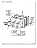 FREEZER DOOR Diagram and Parts List for RB212PA DD76A Magic Chef Refrigerator