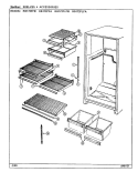 SHELVES & ACCESSORIES Diagram and Parts List for RB172PFA DG38A Magic Chef Refrigerator
