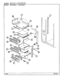 SHELVES & ACCESSORIES Diagram and Parts List for RCE244RDA DS86A Admiral Refrigerator