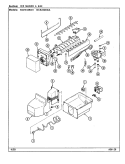 ICE MAKER & BIN Diagram and Parts List for RCE244RDA DS86A Admiral Refrigerator