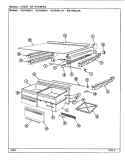 CHEST OF DRAWERS Diagram and Parts List for RB184RDA DG47A Admiral Refrigerator