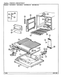 FREEZER COMPARTMENT Diagram and Parts List for RB184RDA DG47A Admiral Refrigerator