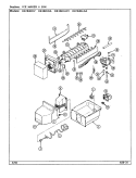 ICE MAKER & BIN Diagram and Parts List for RB184RDA DG47A Admiral Refrigerator