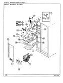 FREEZER COMPARTMENT Diagram and Parts List for RC244RDA DS84B Amana Refrigerator