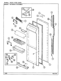FRESH FOOD DOOR Diagram and Parts List for RC244RDA DS84B Amana Refrigerator