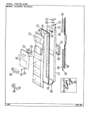 FREEZER DOOR Diagram and Parts List for RC244RDA DS84B Amana Refrigerator