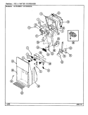 ICE & WATER DISPENSER Diagram and Parts List for RC244RDA DS84B Amana Refrigerator