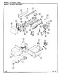 ICE MAKER & BIN Diagram and Parts List for RC244RDA DS84B Amana Refrigerator