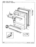 FRESH FOOD DOOR Diagram and Parts List for RB15MN-0AL CG07B Amana Refrigerator