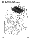UNIT COMPARTMENT & SYSTEM Diagram and Parts List for RB184PLDA DG45A Admiral Refrigerator