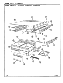 CHEST OF DRAWERS Diagram and Parts List for RB184PLDA DG45A Admiral Refrigerator