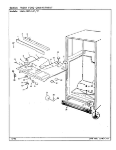 Part Location Diagram of 60571-85 Whirlpool Overlay