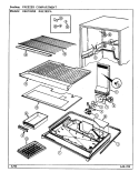 FREEZER COMPARTMENT Diagram and Parts List for RBE193PW DG62A Maytag Refrigerator